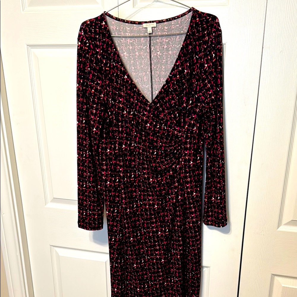 Talbots | Faux Wrap Jersey Midi Dress